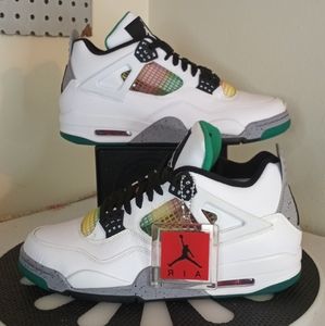 Jordan 4 retro "Rasta" "Lucid Green" Deadstock